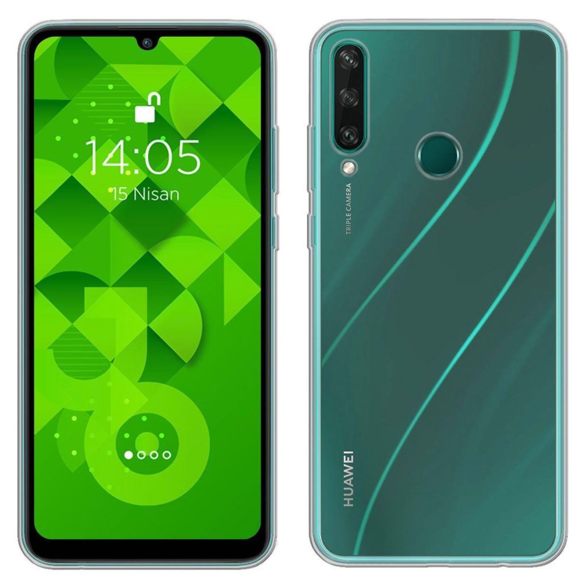 Jopus Huawei Y6p JS-238 Plug Phone Case Seffaf - 1