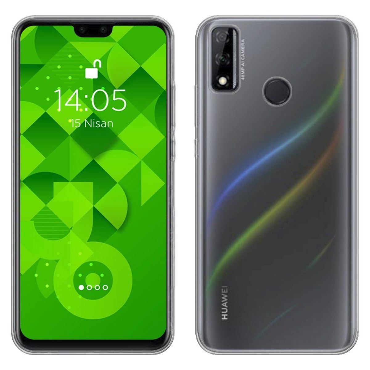 Jopus Huawei Y8s JS-238 Plug   Silikon Kilif Seffaf - 1