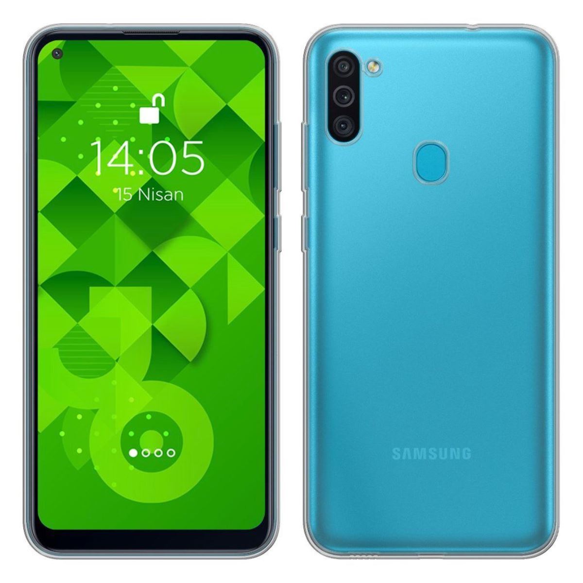 Jopus Samsung A11 / M11 JS-238 Plug Phone Case Seffaf - 1