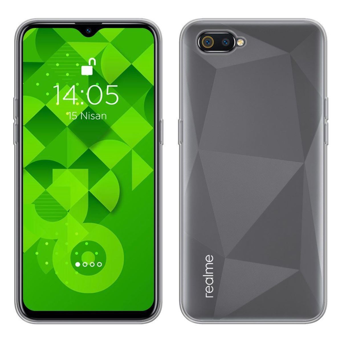 Jopus Realme C2 JS-238 Plug   Silikon Kilif Seffaf - 1