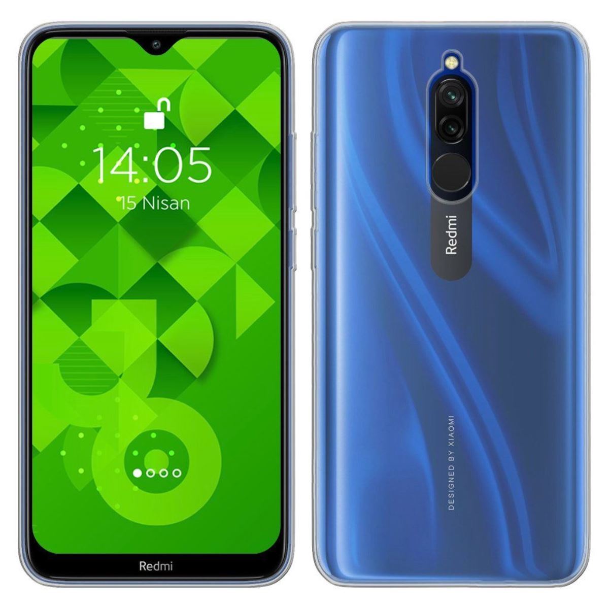 Jopus Xiaomi Redmi 8 JS-238 Plug Phone Case Seffaf - 1