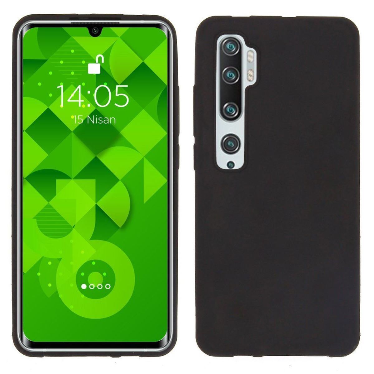 Jopus Xiaomi Mi Note10 JS-107 Ruber Phone Case Siyah - 1