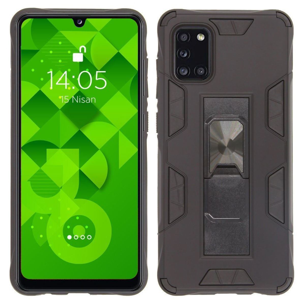 Jopus Samsung A31 JS-244 Sliding Phone Case Siyah - 1