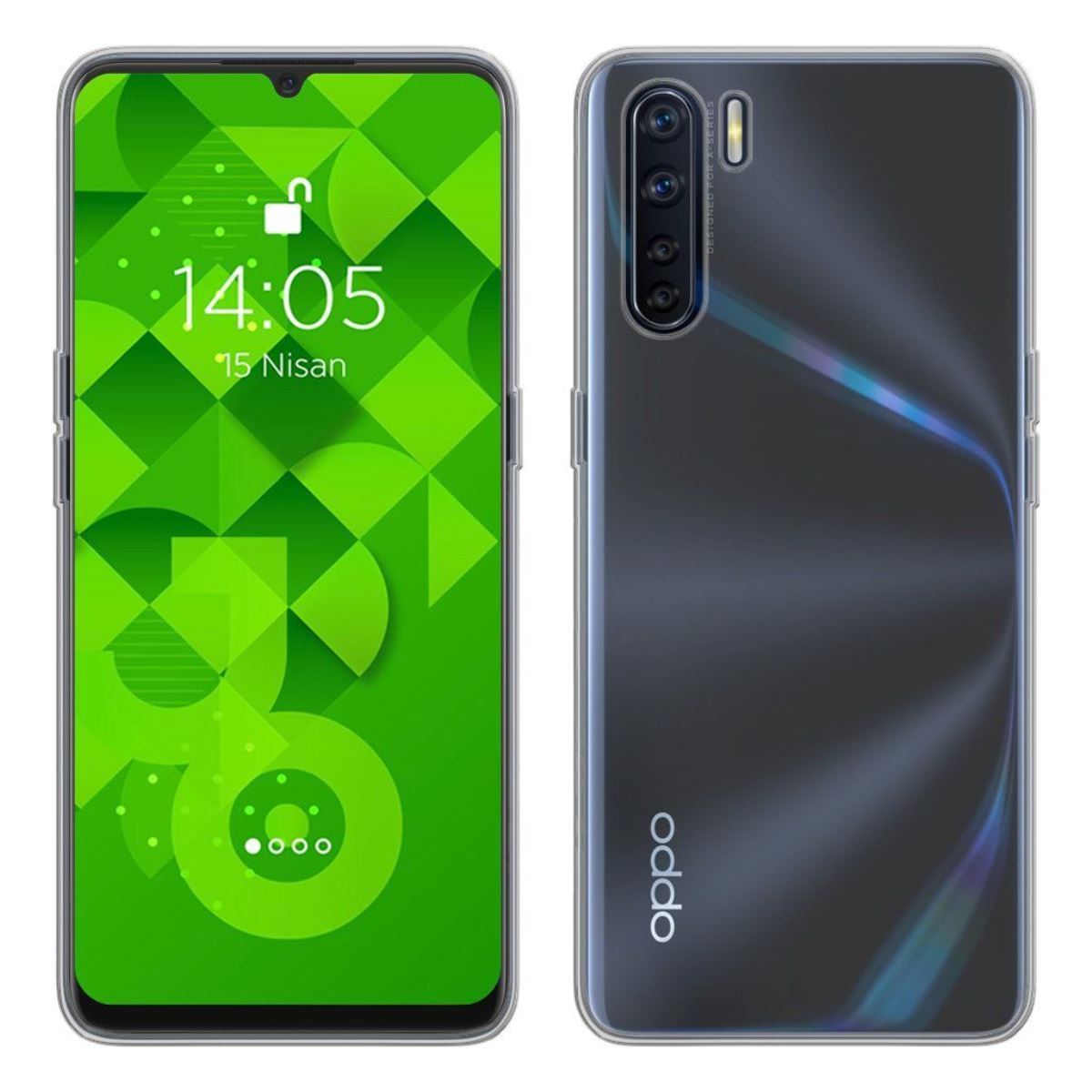 Jopus Oppo A91 JS-238 Plug   Silikon Kilif Seffaf - 1