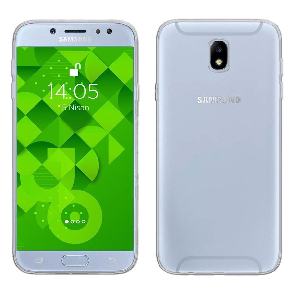 Jopus Samsung J7 Pro JS-238 Plug Phone Case Seffaf - 1