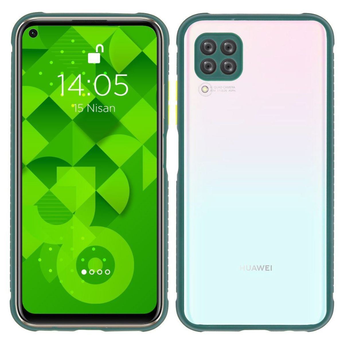 Jopus Huawei P40 Lite JS-245 Zipper   Silikon Kilif Yesil - 1