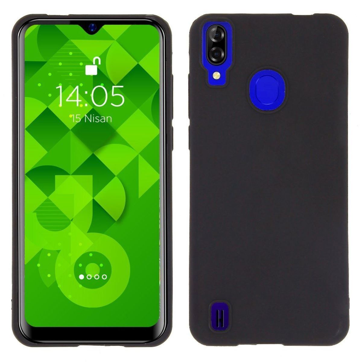 Jopus Reeder P13 Blue JS-107 Ruber   Silikon Kilif Siyah - 1