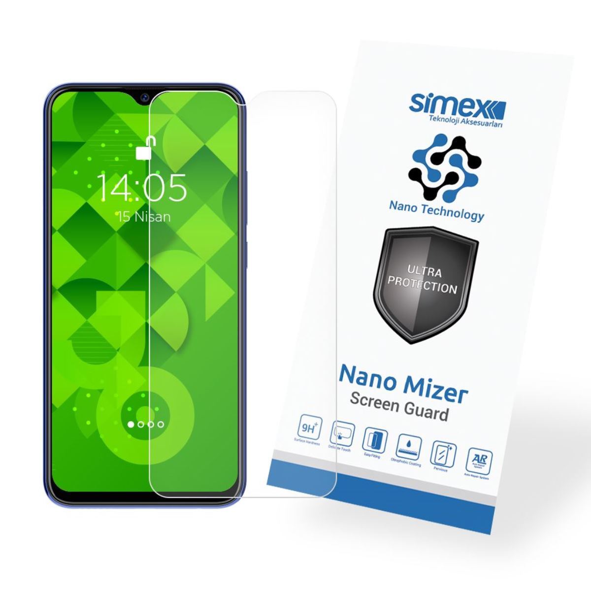 Simex General Mobile GM20 Pro CEK-110 Nano Mizer Screen Protector Seffaf - 1