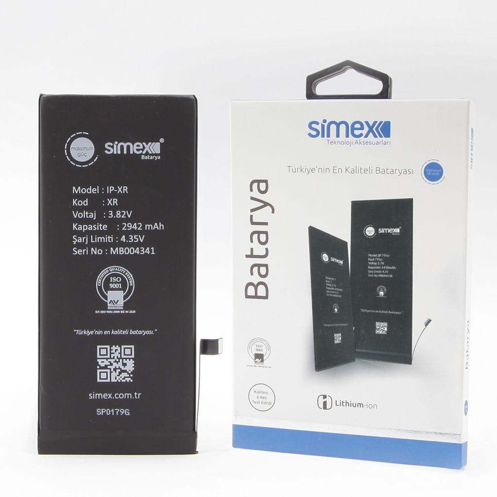 Simex iPhone XR SBT-01  Batarya SBT-01 - 1