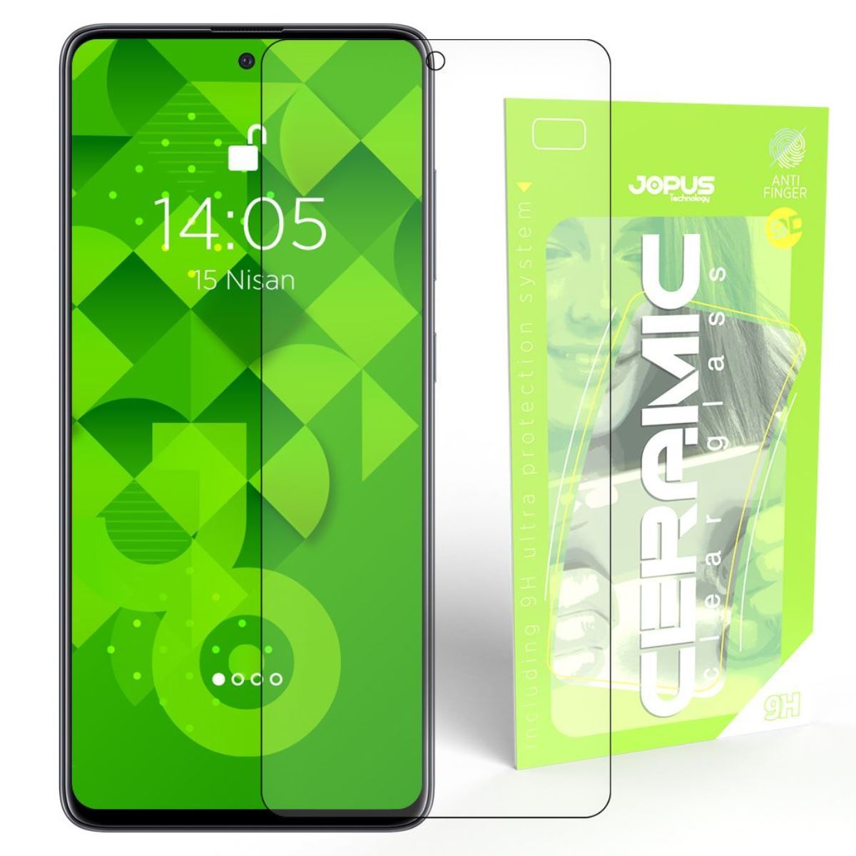 Jopus Samsung A51 CEK-129 Ceramic Clear Screen Protector Siyah - 1