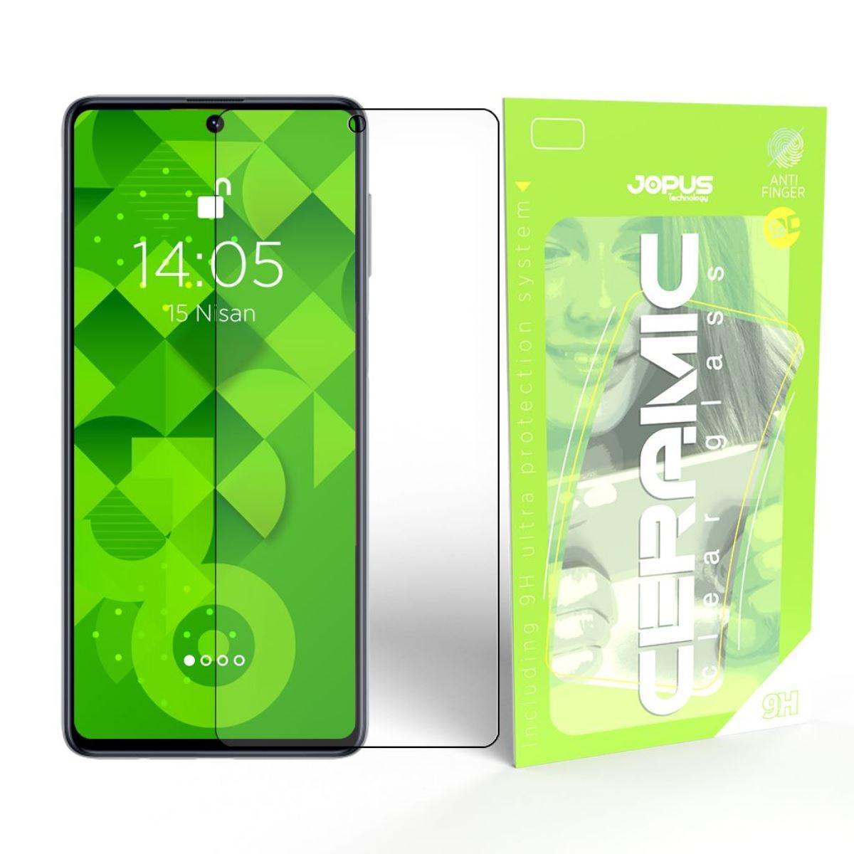 Jopus Samsung M51 CEK-129 Ceramic Clear   Ekran Koruyucu Siyah - 1