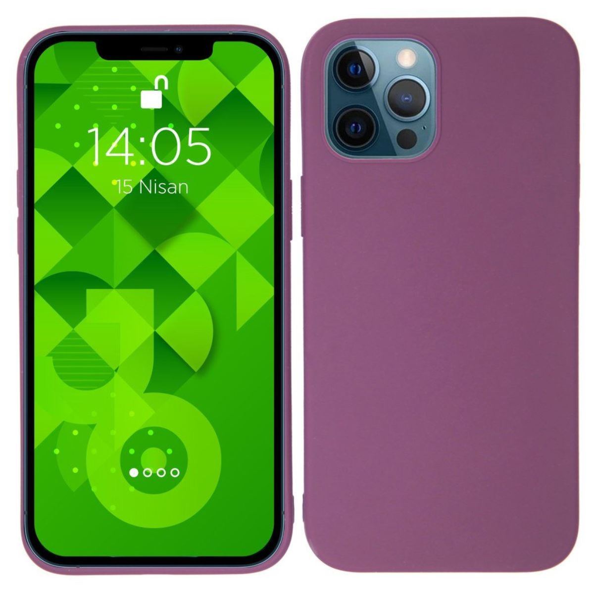 Jopus iPhone 12 Pro Max JS-105 Tint   Silikon Kilif Mor - 1