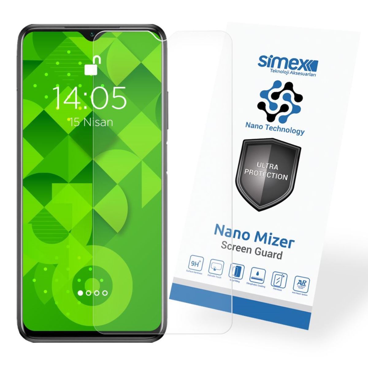 Simex Xiaomi Poco M3 CEK-110 Nano Mizer Screen Protector Seffaf - 1