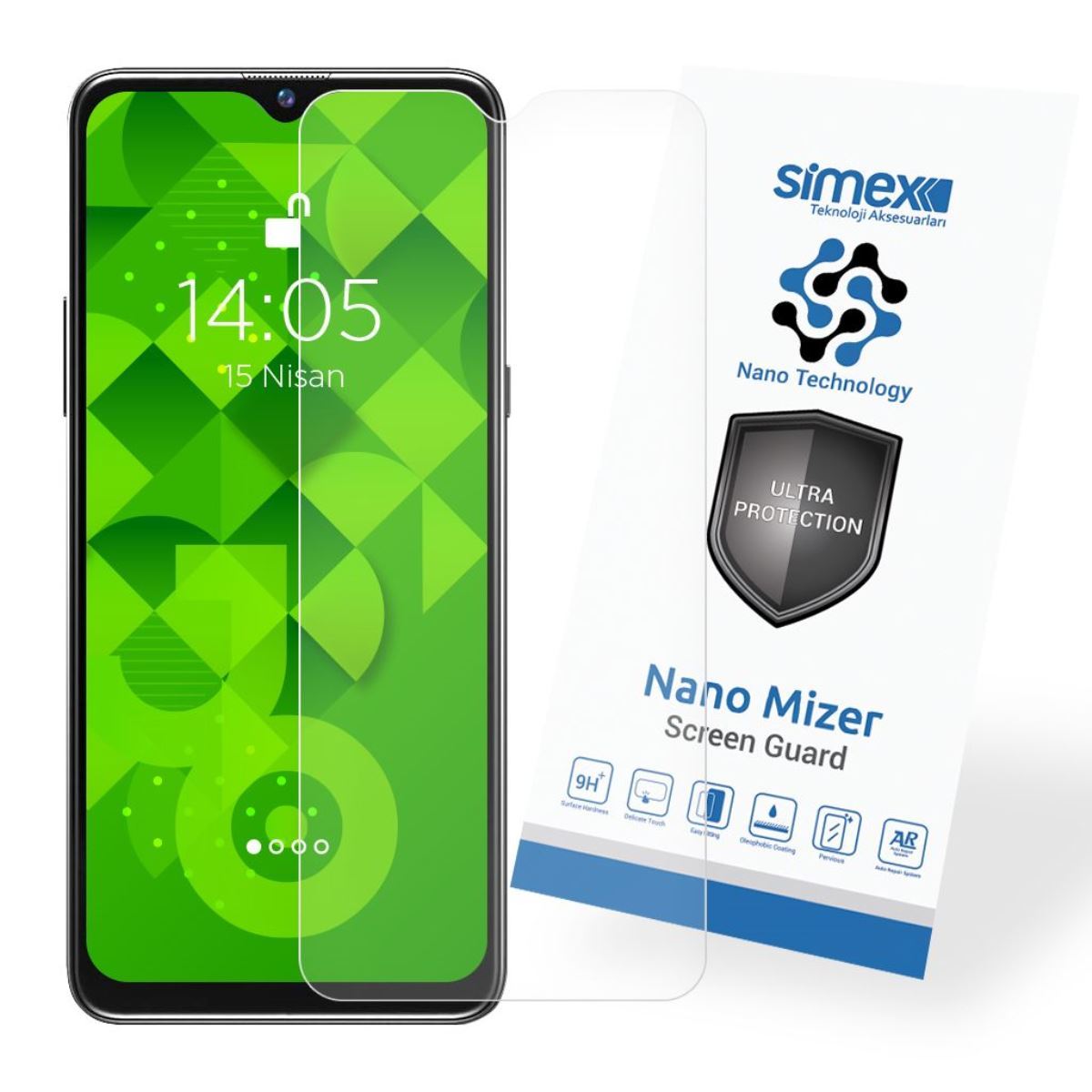 Simex Infinix Hot8 CEK-110 Nano Mizer Screen Protector Seffaf - 1