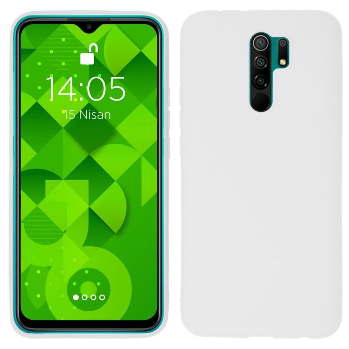 Jopus Xiaomi Redmi 9 JS-105 Tint Phone Case Beyaz - 1