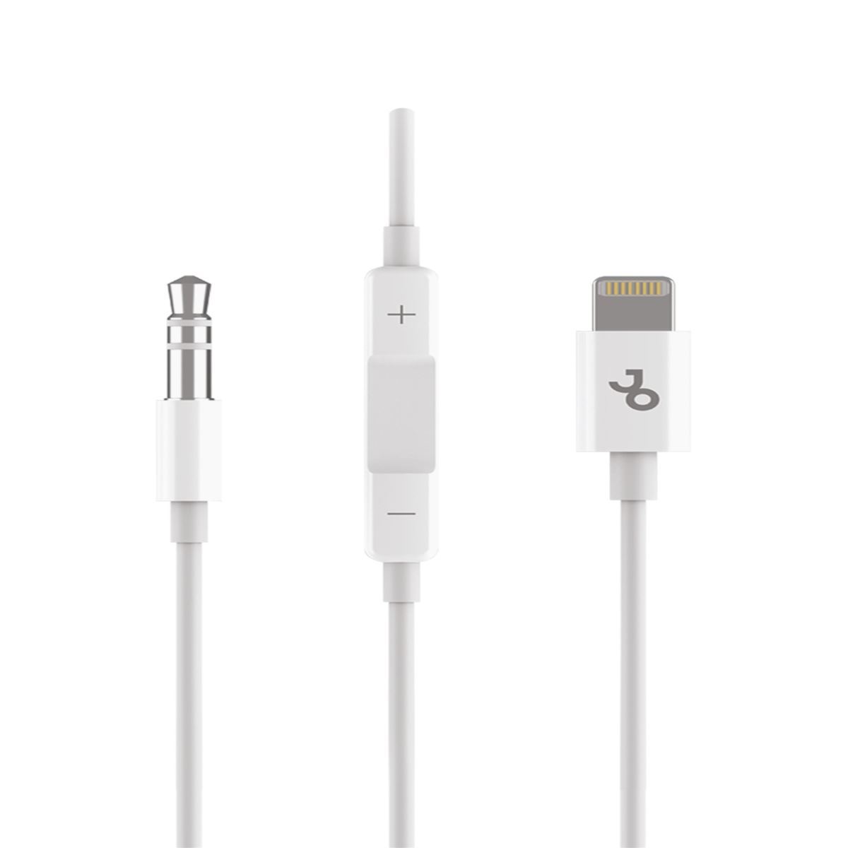 Jopus iPhone 3.5mm JA-08 Bluetooth Mode Connection With Microphone AUX Cable Beyaz - 1