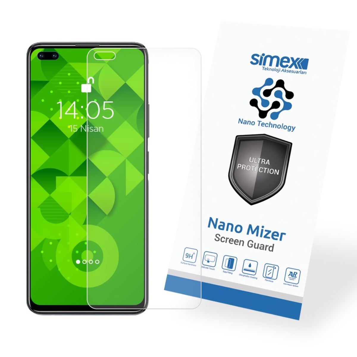 Simex Infinix Zero8 CEK-110 Nano Mizer Screen Protector Seffaf - 1