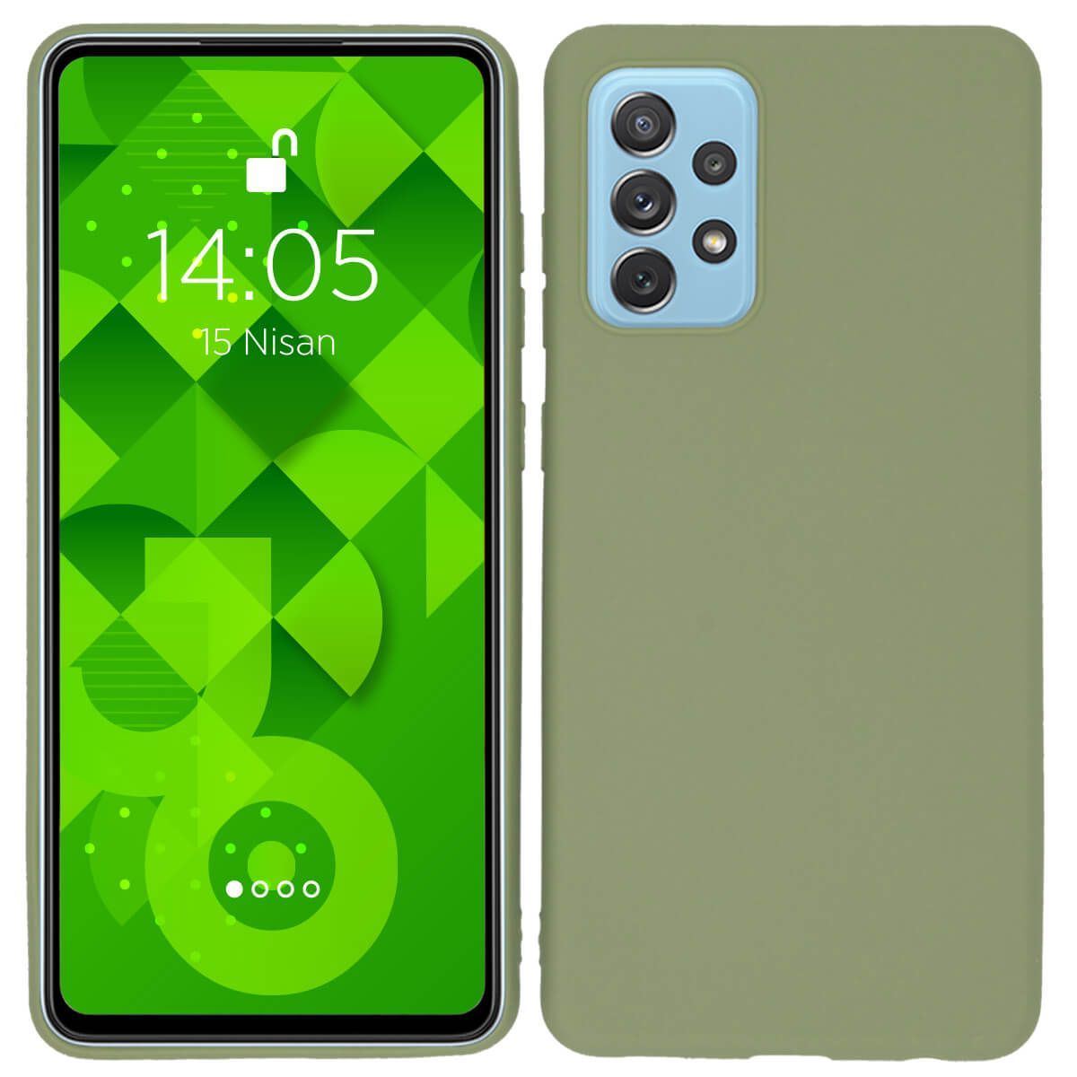 Jopus Samsung A72 JS-105 Tint   Silikon Kilif Su Yesili - 1