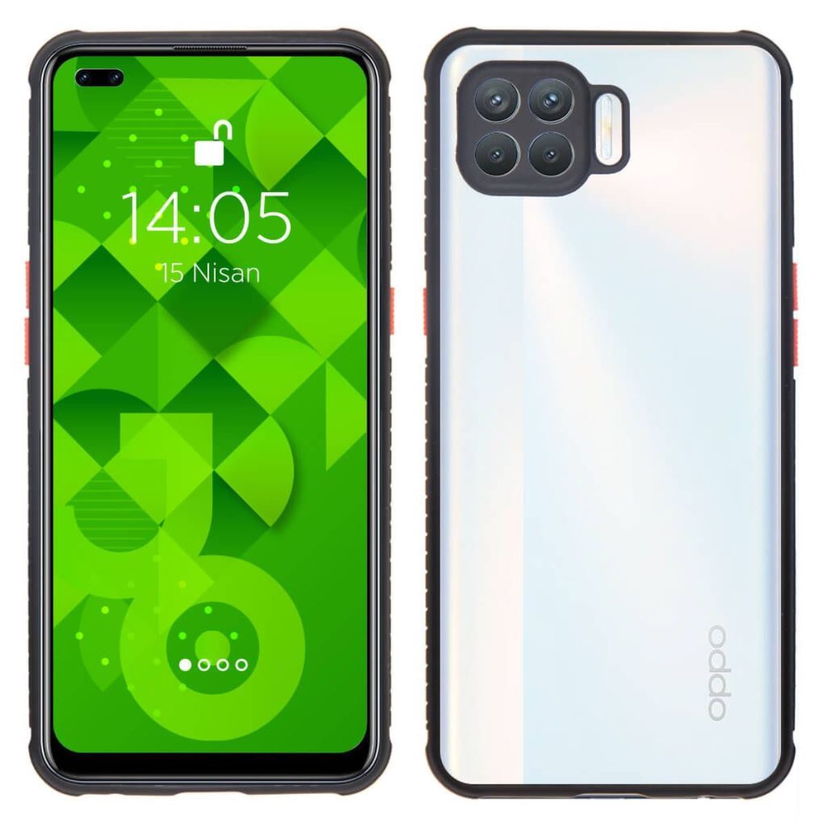 Jopus Oppo Reno4 Lite JS-245 Zipper   Silikon Kilif Siyah - 1