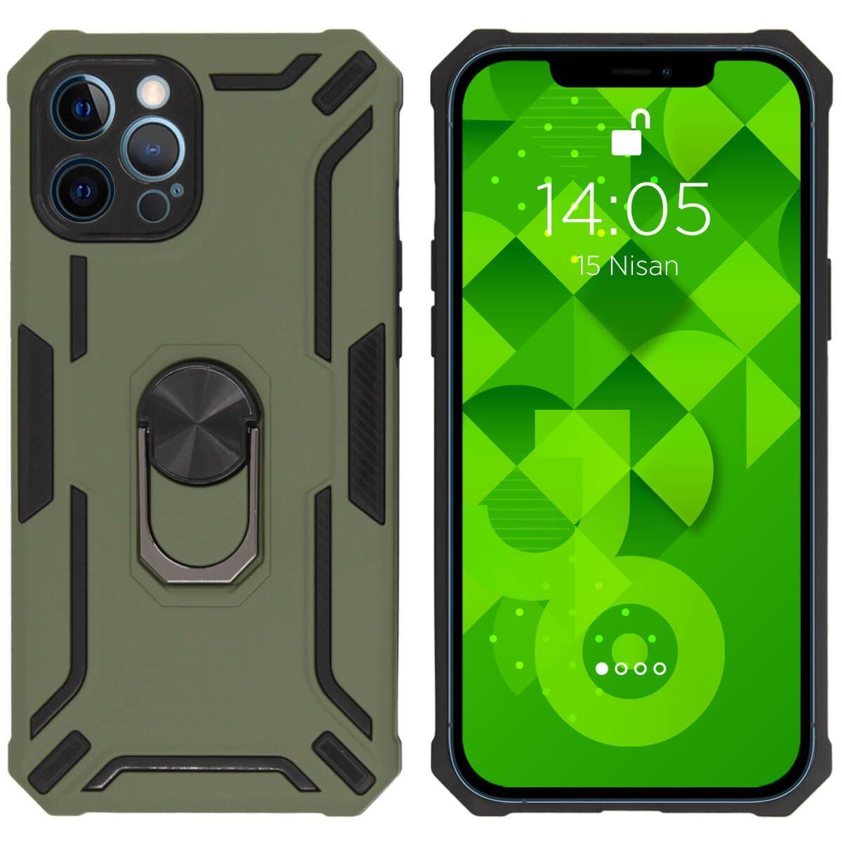 Jopus iPhone 12 Pro Max JS-249 Turbot Phone Case Yesil - 1