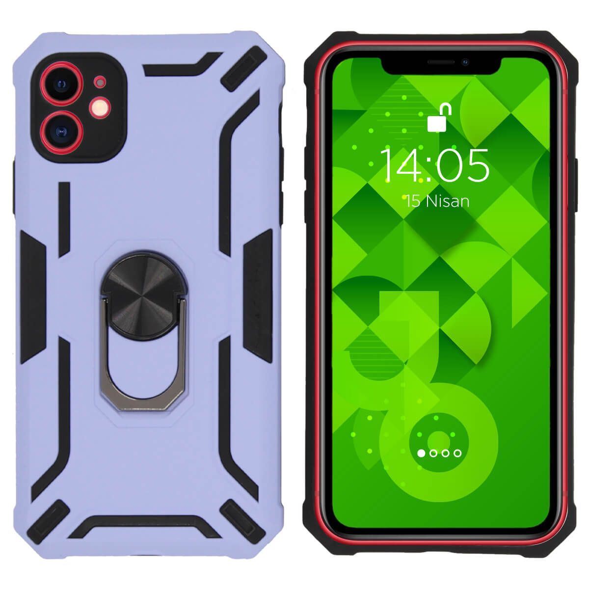 Jopus iPhone 11 JS-249 Turbot   Silikon Kilif Mor - 1