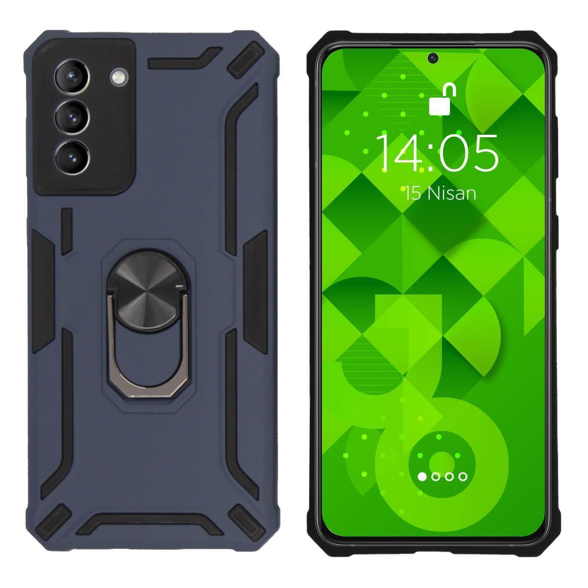 Jopus Samsung S21 Plus JS-249 Turbot   Silikon Kilif Lacivert - 1