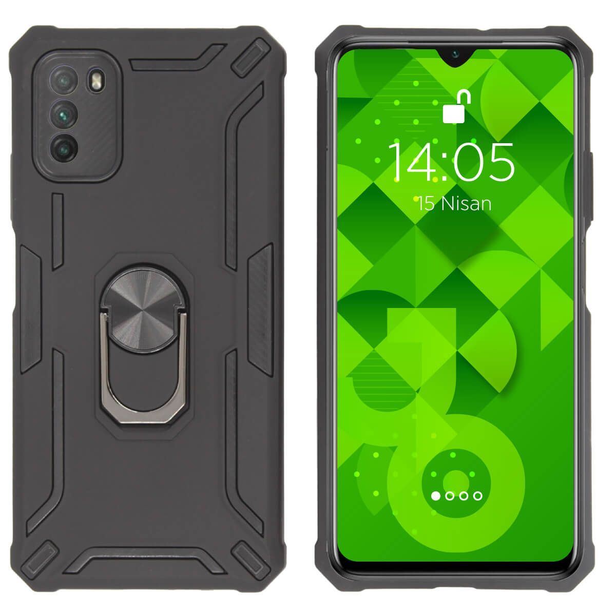 Jopus Xiaomi Poco M3 JS-249 Turbot   Silikon Kilif Siyah - 1