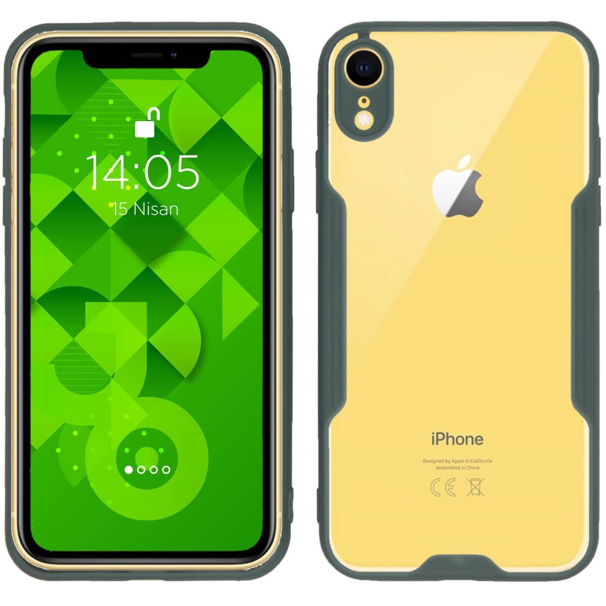 Jopus iPhone XR JS-250 Mellow   Silikon Kilif Yesil - 1