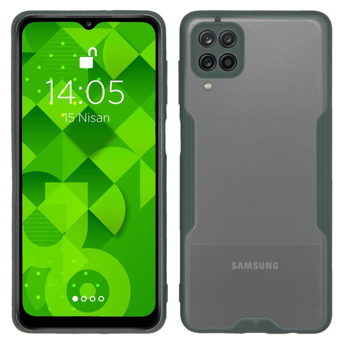 Jopus Samsung A12 JS-250 Mellow Phone Case Yesil - 1