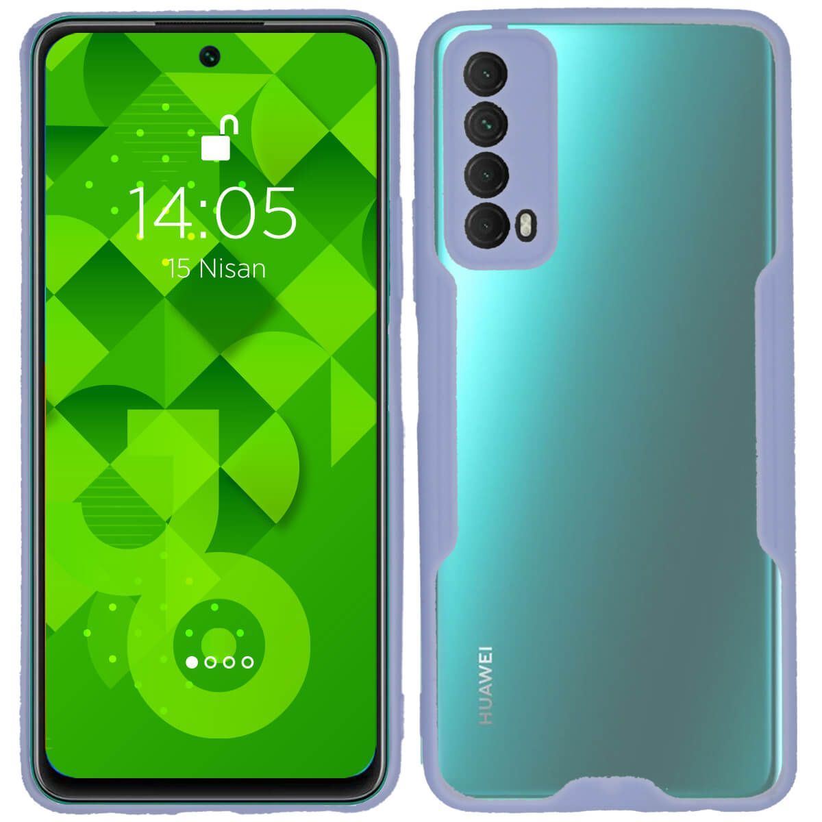 Jopus Huawei P Smart 2021 JS-250 Mellow   Silikon Kilif Lila - 1