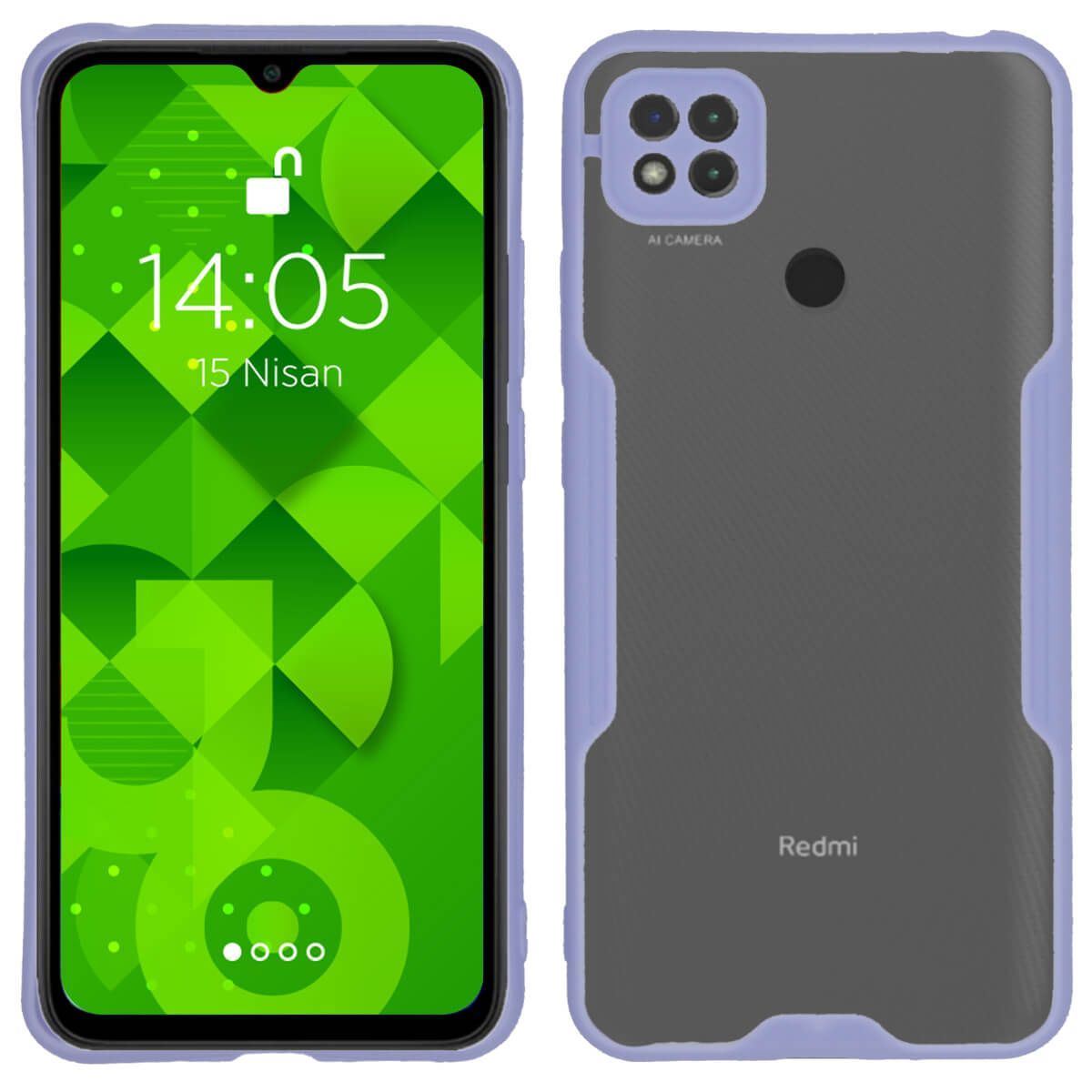 Jopus Xiaomi Redmi 9c JS-250 Mellow   Silikon Kilif Lila - 1