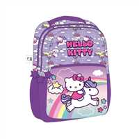 HELLO KİTTY OKUL ÇANTASI 2215 MOR ÜÇ BÖLMELİ 1