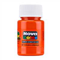 NOVA COLOR AKRİLİK BOYA ŞİŞE 30 ML TURUNCU 12 Lİ NC-176 1