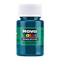 NOVA COLOR KUMAŞ BOYASI ŞİŞE 30 ML YEŞİL 12 Lİ NC-162 1