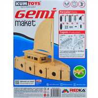 KUMTOYS 3D AHŞAP MAKET 21x33 GEMİ KÜÇÜK 1