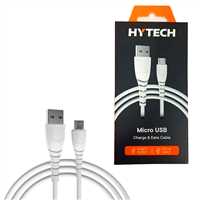 HYTECH ŞARJ KABLOSU HY-XTK10 MİCRO BEYAZ 2.4A 100 CM 1