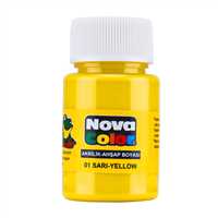 NOVA COLOR AKRİLİK BOYA ŞİŞE 30 ML SARI 12 Lİ NC-169 1