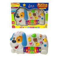 CAN ALİ TOYS KÖPEK PİYANO CNL-2223 ÇİFTLİK HAYVANLARI SESLİ IŞIKLI 18M+ 1