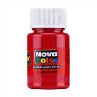NOVA COLOR AKRİLİK BOYA ŞİŞE 30 ML KIRMIZI 12 Lİ NC-170 1