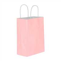 UZAY HEDİYE ÇANTASI KARTON KRAFT AÇIK PEMBE 31x41 25 Lİ 1