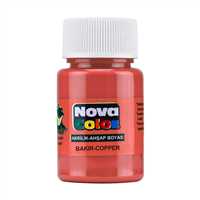 NOVA COLOR AKRİLİK BOYA ŞİŞE 30 ML BAKIR 12 Lİ NC-236 1
