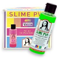 SÜDOR MONALİSA SLİME YAPIŞTIRICI FOSFORLU YEŞİL 70 ML 12 Lİ SL01-14 1