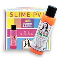 SÜDOR MONALİSA SLİME YAPIŞTIRICI FOSFORLU TURUNCU 70 ML 12 Lİ SL01-15 1