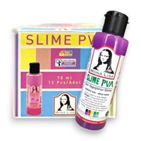 SÜDOR MONALİSA SLİME YAPIŞTIRICI FOSFORLU MOR 70 ML 12 Lİ SL01-16 1