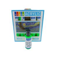 SÜDOR AKRİLİK BOYA 40 ML FOSFORLU YEŞİL 10 LU SD110-08 1