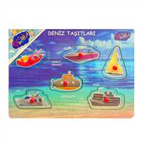 PLAY WOOD AHŞAP TUTMALI YAPBOZ ONY-325-326 HAVA-DENİZ TAŞITLARI EŞLEŞTİRMELİ 18M+ 6