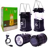 DEMPOWER KAMP EL FENERİ DP-70 GÜNEŞ ENERJİLİ ŞARJLI 6+1 LED 6