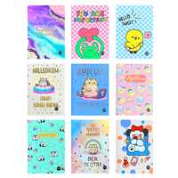 BAM NOT DEFTERİ 8x11 DİKİŞLİ MOTTOLU SERT KAPAK 54 YP DÜZ 50 Lİ BAM-1228 6