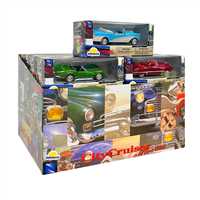 SUNMAN NEW RAY CRUİSER COLLECTİON ARABA 48017N AMERİKAN SERİ DİE-CAST METAL 1:43 24 LÜ 5+ 6