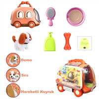 VARDEM ÇANTALI KAFES SETİ KÖPEK 6802 HAREKETLİ SESLİ 3+ 7